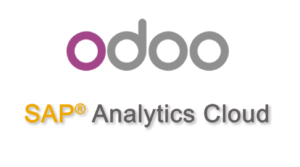 Logo Odoo et SAP Analytics Cloud